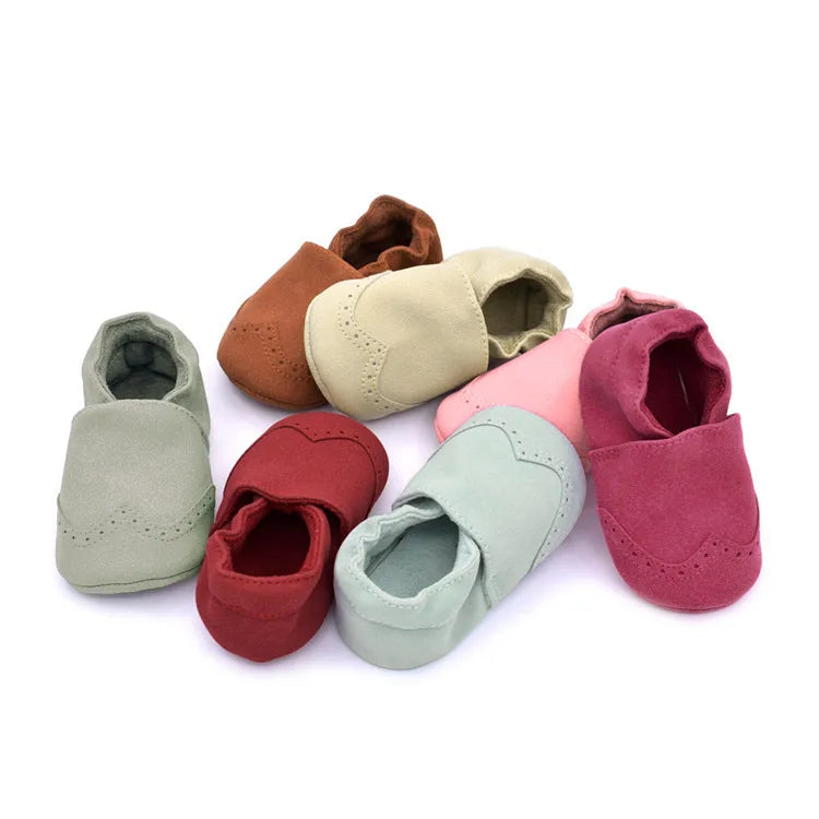 Baby  High Quality Nubuck Leather Shoes Infant Toddler Baby Girl Boy Soft Moccasins Shoes Newborn Baby First Walk