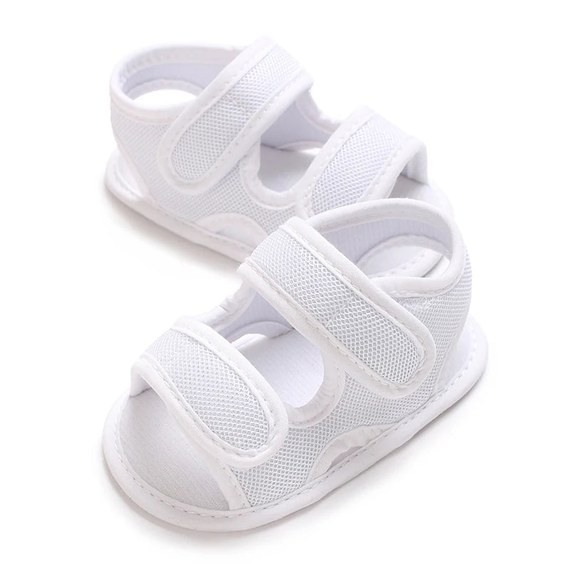 0-18M Baby Walking Sandals - Breathable Anti-Slip Soft Sole Shoes for Newborn Boys & Girls, Summer Infant First Walkers