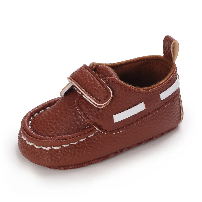 Spring and Autumn British Style Loafers For Babies Aged 0-12 Months Comfortable and Non Slip Walking Shoes