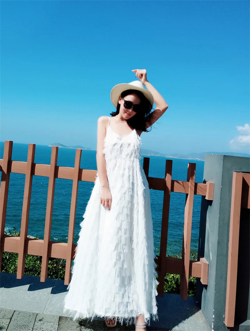 Mom Daughter Dress Solid Color Long Gown Family Matching Outfits Halter Dress With Suspenders New Fashion Mommy Girls Clothes
