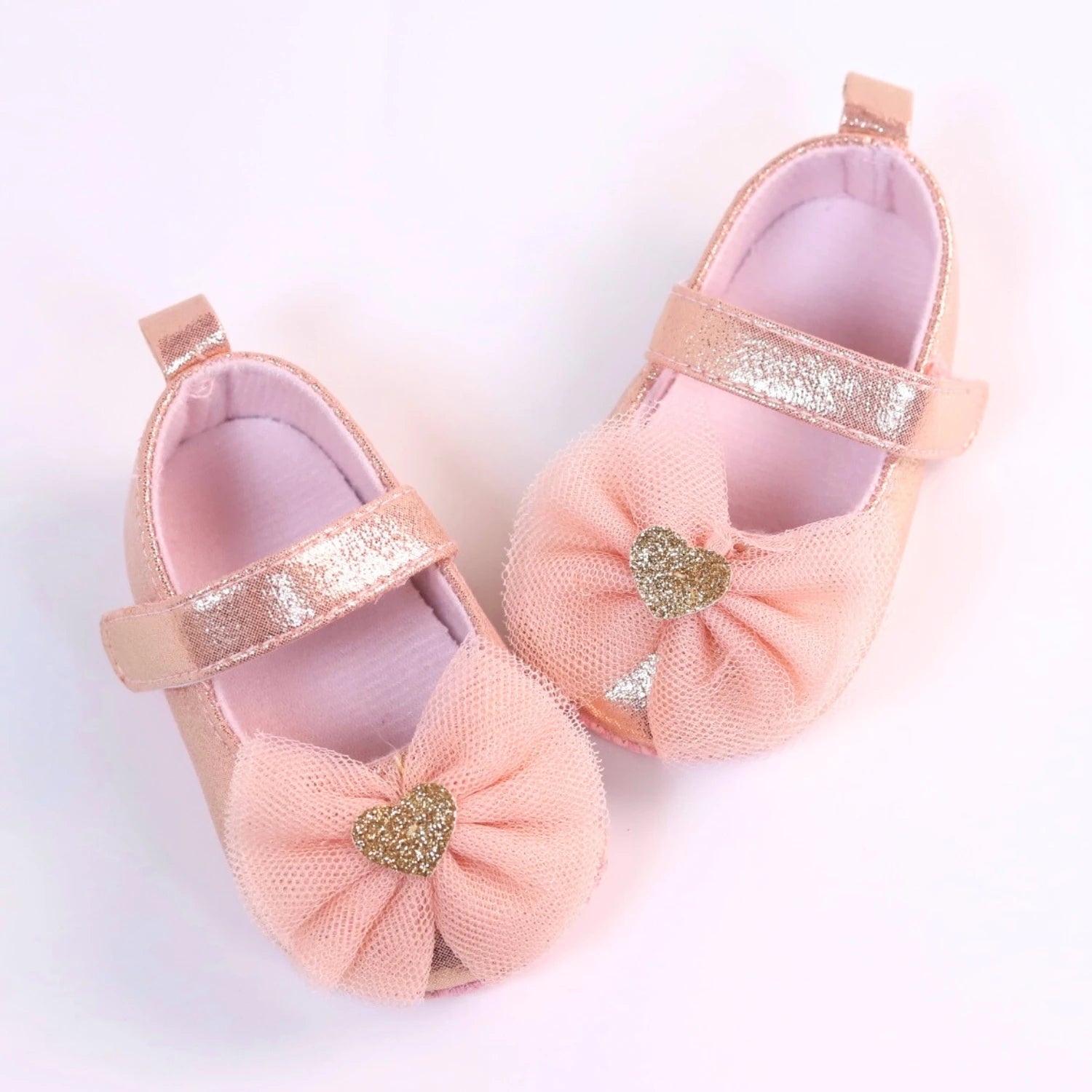 Baby Steps Schuhe Babys erste Lauflernschuhe Babyschuhe Atmungsaktiv Rutschfest Mädchen Modeschuhe Prinzessinnen Spitzenstil
