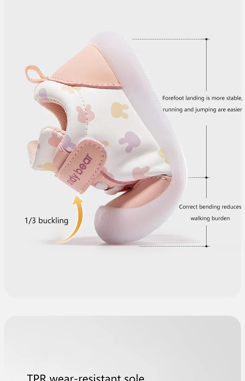 Baby Boys Girls Stars Leather Toddler Shoes Waterproof Rubber Soles Non-slip Indoor Outdoor Casual Sneakers