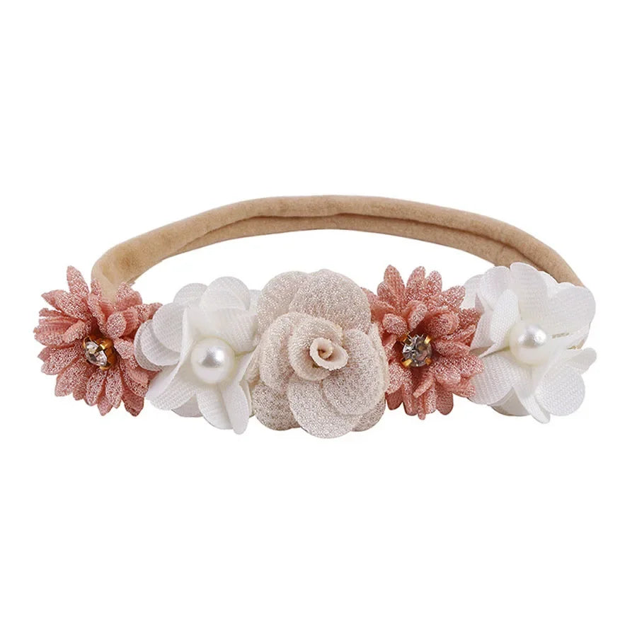 1/3pcs Baby Headbands for girls Kids Cute Flower Headwear Nylon Soft Elastic Hair Band Gifts Toddler Headband Hair Accessories