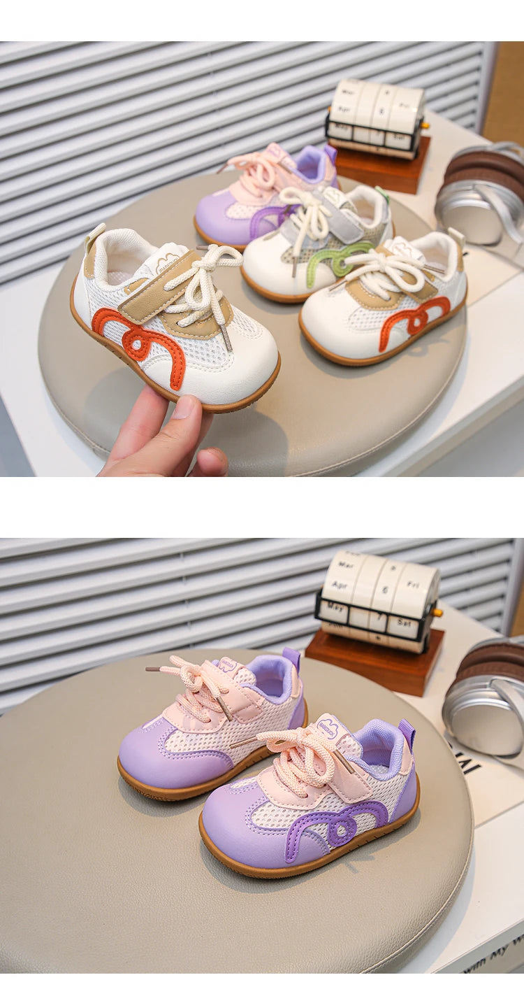 Baby Walking Shoes Breathable Soft Bottom Toddler Kids Running Shoes Non-slip 2026 Brand New Boys Girls Casual Shoes 18-28