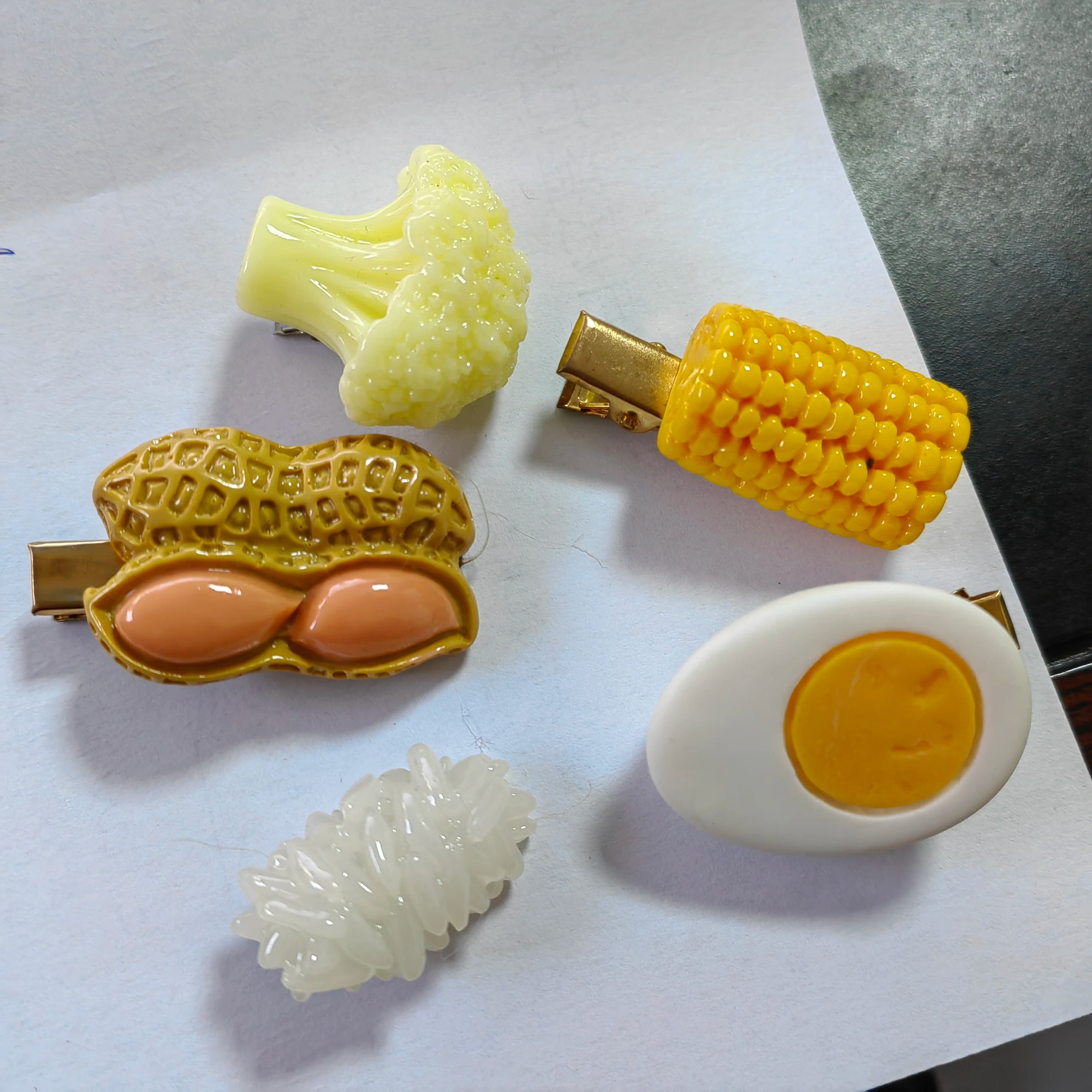 Funny Novelty Hair Pin For Baby Girl Hair Accessories Simulation Food Sunflower Seeds Egg Pinches For Hair Girl Hair Hooks Clips