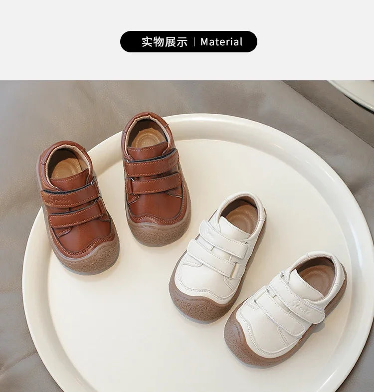 0-5 Years New Baby Shoes Microfiber Leather Toddler Boys Barefoot Shoe Star Soft Sole Girls Outdoor Tennis Fashion Kids Sneakers