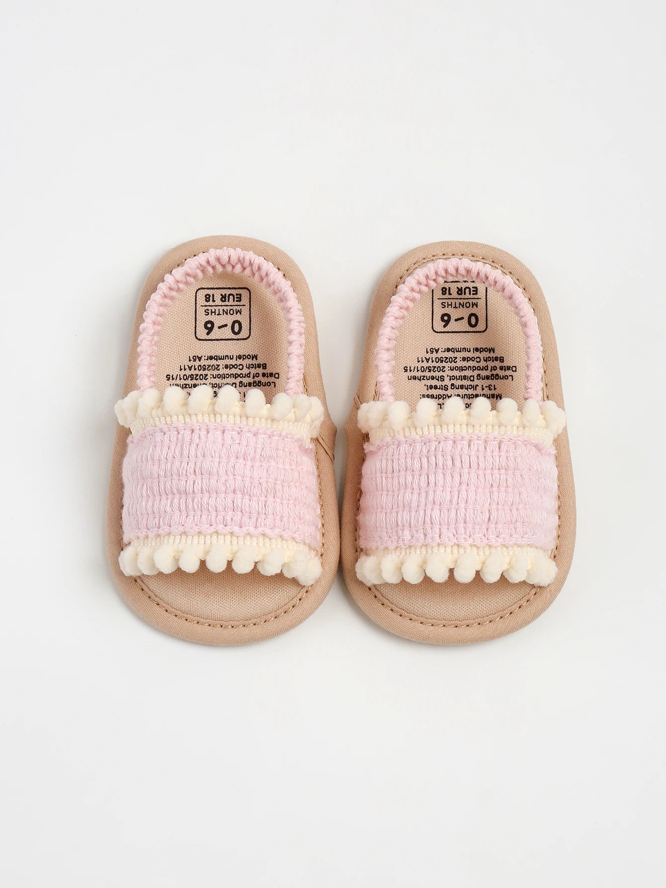 Baby girl sandals, summer shoes, outdoor first step for toddlers to learn to walk summer shoes for babies aged 0-18 months