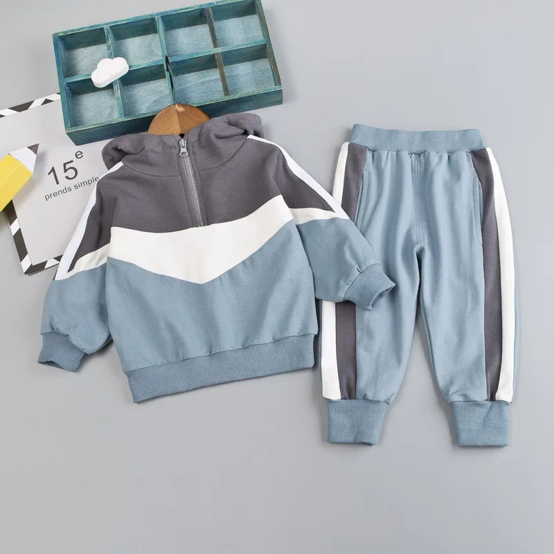 Conjunto de ropa para bebés y niñas pequeñas, primavera, otoño, pana, dibujos animados, conjuntos de ropa para niños, chaquetas con capucha y pantalones, traje para niños de 0 a 5 años