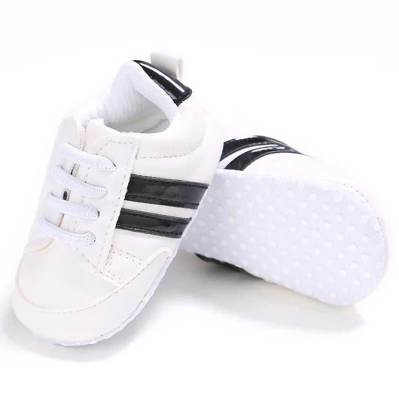 Male and Female Baby Sports Shoes 0-1 Year Old Soft Soled Fashionable Casual Walking Shoes For Spring/Summer Babies and Children