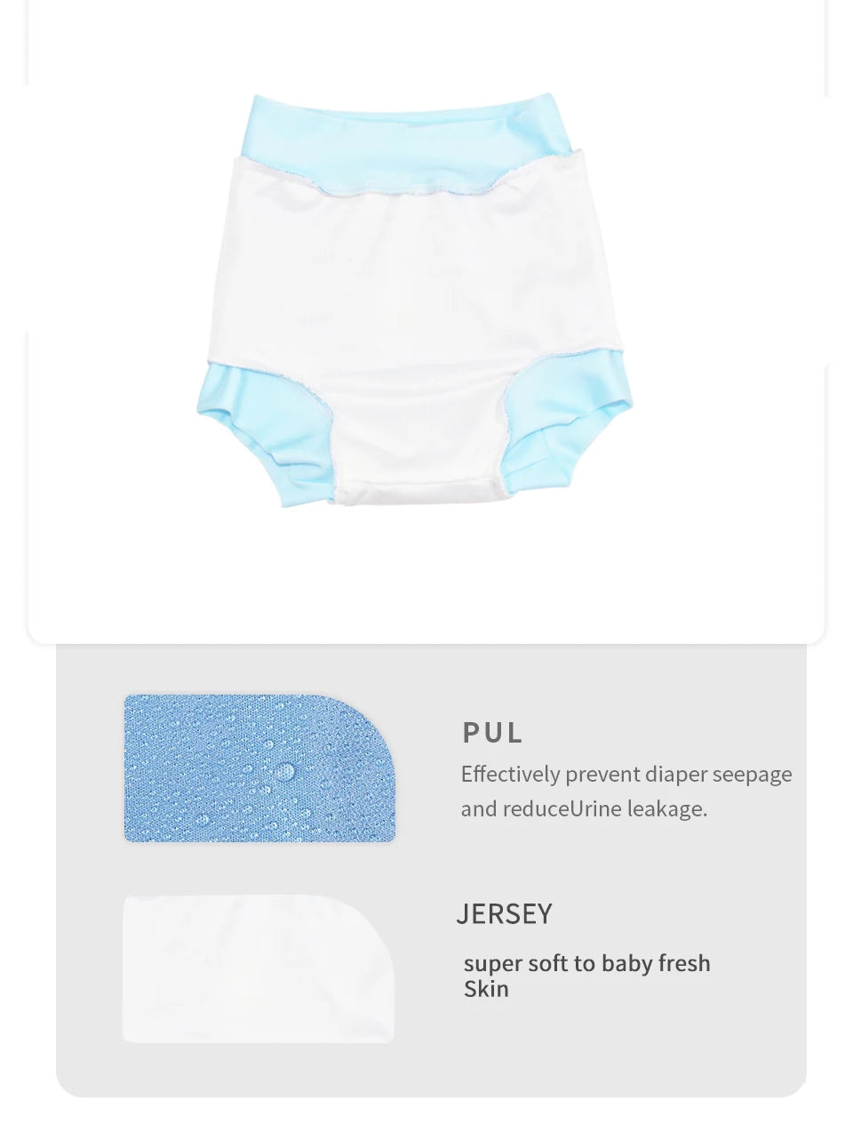 Eezkoala  Swimming Diaper Newborn Baby High Waist Swim Nappies Washable Baby Swimwear Cloth Diapers
