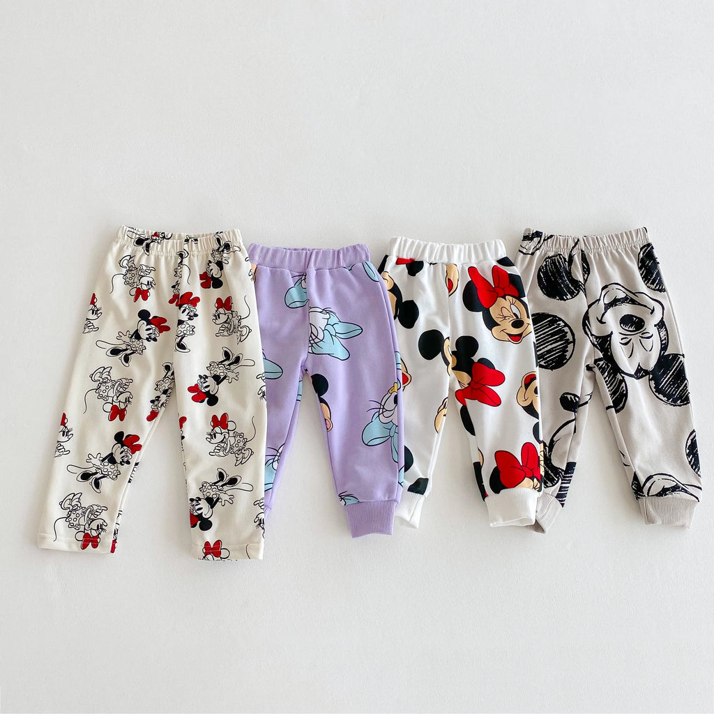 Minnie de Dibujos Animados Bebé Niña Lindo Traje de Manga Larga Holgado de Moda Chándales de Niños Ropa para Niños Pequeños Sudadera + Pantalones 2 piezas/conjunto