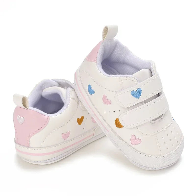 Zapatos de bebé de 0 a 1 año, suela de goma, para primavera y otoño, para niños y niñas, zapatillas de ocio para bebés que empiezan a caminar