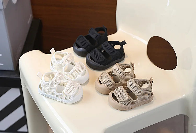 0-3 Years Baby Sandals Soft Summer Shoes Infant Outwear First Walkers Little Toddler Boys Girls Open-toed Sandals For Baby
