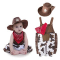Ropa de bebé, disfraz de vaquero, conjunto de 3 piezas para bebé y niño pequeño: sombrero, bufanda, pelele, trajes de cumpleaños, vacaciones, cosplay