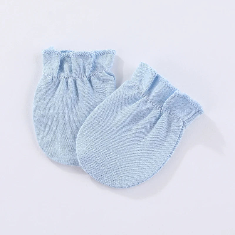 7 Packs Unisex Newborn Baby Girl Clothes Colors Solid Rompers+Burp Cloth+Bib+Hats+Gloves 100%cotton Soft Baby Clothing Sets