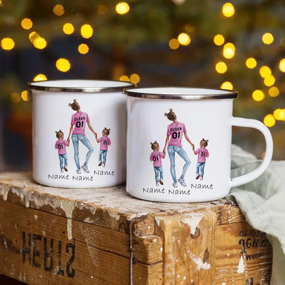 Mother Two Daughters Customize Mug Cup for Coffee Mugs  Print Your Own Name on the Mug Dropshipping Cupshe Cups Tea