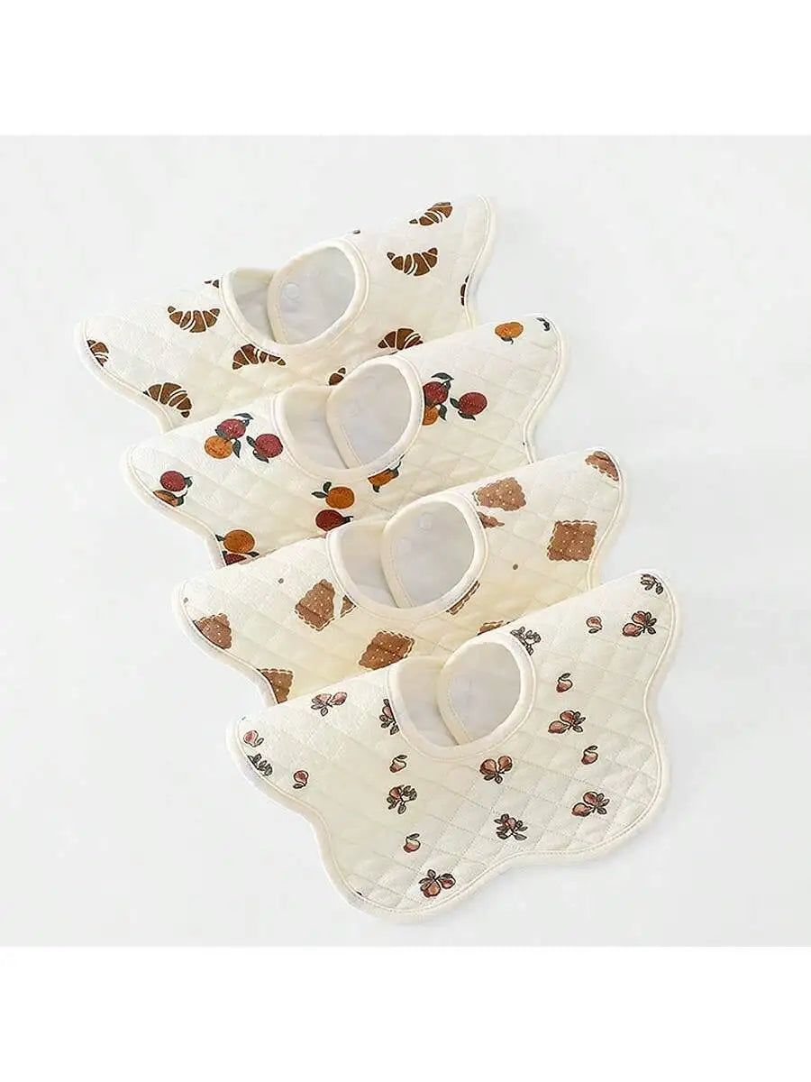 3Pcs Baby Bibs, Soft and Skin-Friendly - Anti-Drool - Anti-Vomiting - Newborn Absorbent and Breathable Bibs, Cute Cartoon Patterns, Suitable for Infants Aged 0-3 Years, Perfect Gift for Babies on Christmas, Halloween, and Tha