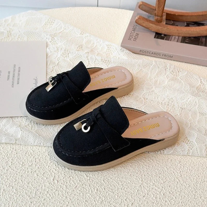 Children Leather Shoes for Girls Boys 2026 Spring Summer New Fashion Korean Style Soft Bottom Anti-slippery Versatile Loafers