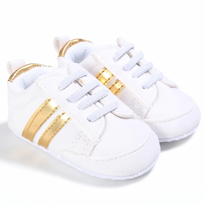Male and Female Baby Sports Shoes 0-1 Year Old Soft Soled Fashionable Casual Walking Shoes For Spring/Summer Babies and Children