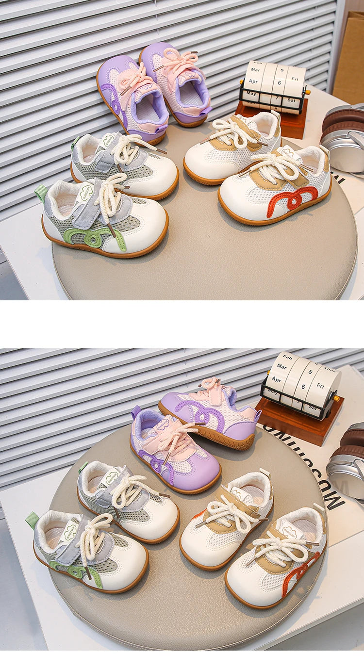 Baby Walking Shoes Breathable Soft Bottom Toddler Kids Running Shoes Non-slip 2026 Brand New Boys Girls Casual Shoes 18-28