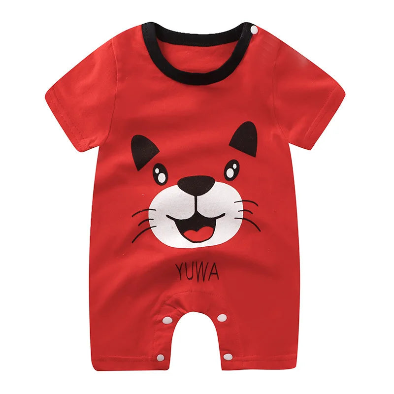 Summer Romper Baby Girls Clothes Cotton Short Sleeved Jumpsuit Newborn Baby Boy Clothes Bodysuit For Newborns