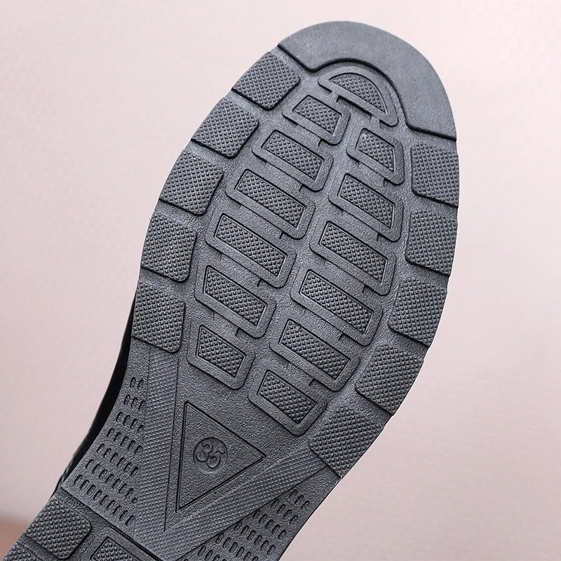 Children Campus Black Leather Shoes, Cowhide Single Shoes Spring And Autumn Style Breathable British Soft Boys Babies Children