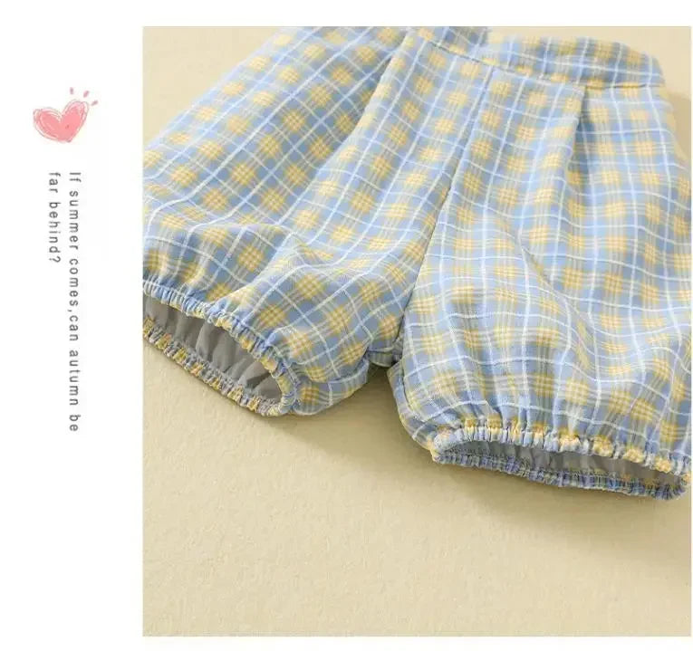Spanish Toddlers Clothing Baby Boys Clothes Boutique Sets Outfit White Shirt Short 2pcs Plaid Pants Children Costume Kids Casual