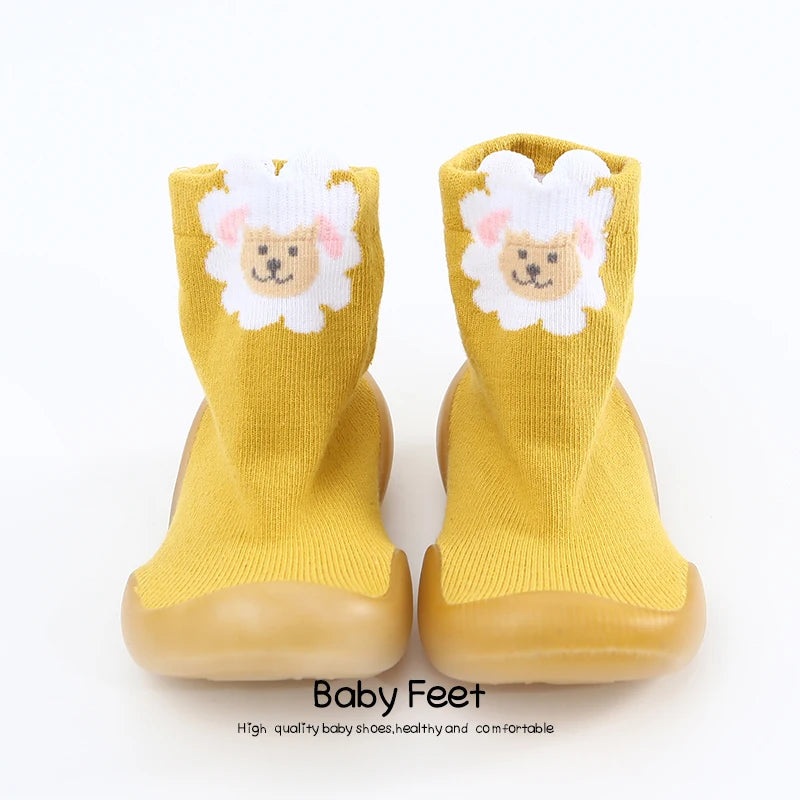 Baby Socks Shoes Infant Cute Cartoon Kids Boy Shoes Soft Rubber Sole Child Floor Sneaker BeBe Booties Toddler Girls First Walker