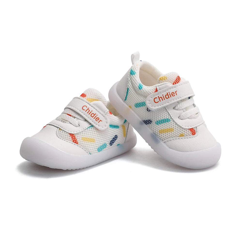 Baby Jungen Mädchen Atmungsaktive Mesh Kleinkindschuhe 1-2 Jahre Rutschfeste Weichsohlen-Sneaker