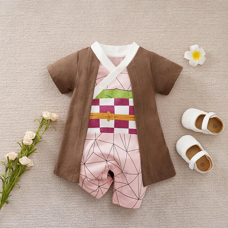 Ropa de rol para bebés, mono de primavera y otoño, ropa personalizada de algodón puro para bebés, niños y niñas
