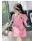 Vestido nuevo para niñas 2025, edición coreana de verano, a rayas con fresas y cuello de solapa, vestido casual para niñas de 1 a 10 años.