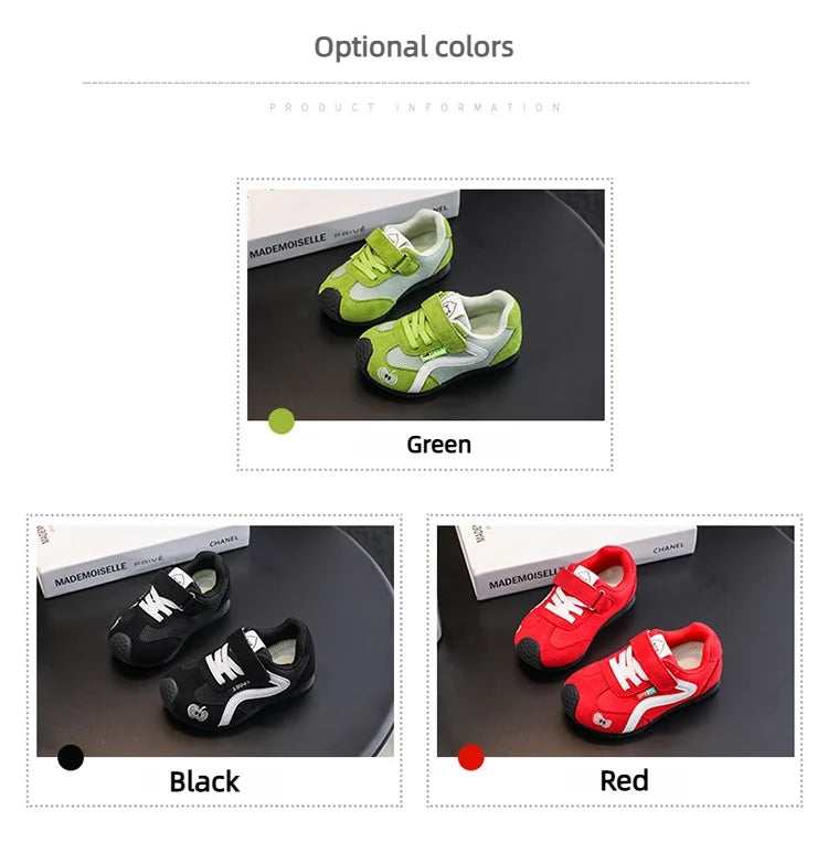 Baby Walking Shoes New Style Girls Retro Style Soft Sole Non Slip Casual Shoes Boys Breathable Versatile Forrest Gump Shoes