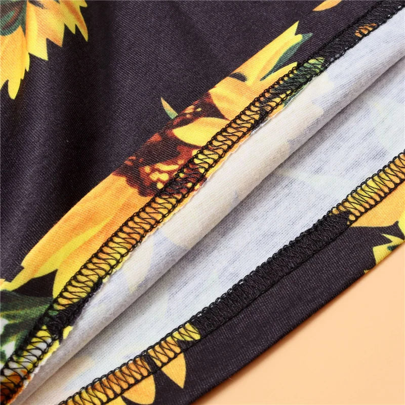 2026 New Fashion Mother Daughter Matching Dresses Family Sets Floral Woman Girls Long Dress Outfits Sleeveless Family Look Dress