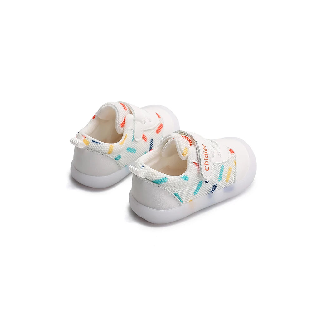 Baby Jungen Mädchen Atmungsaktive Mesh Kleinkindschuhe 1-2 Jahre Rutschfeste Weichsohlen-Sneaker