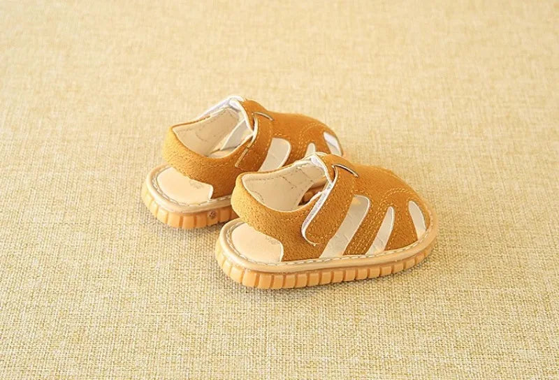 2025 Baby Sandals Toddler Boys First Walkers Newborn Girls First Shoes Indoor Soft Sole Infant Sandals Summer Beach Baby Shoes