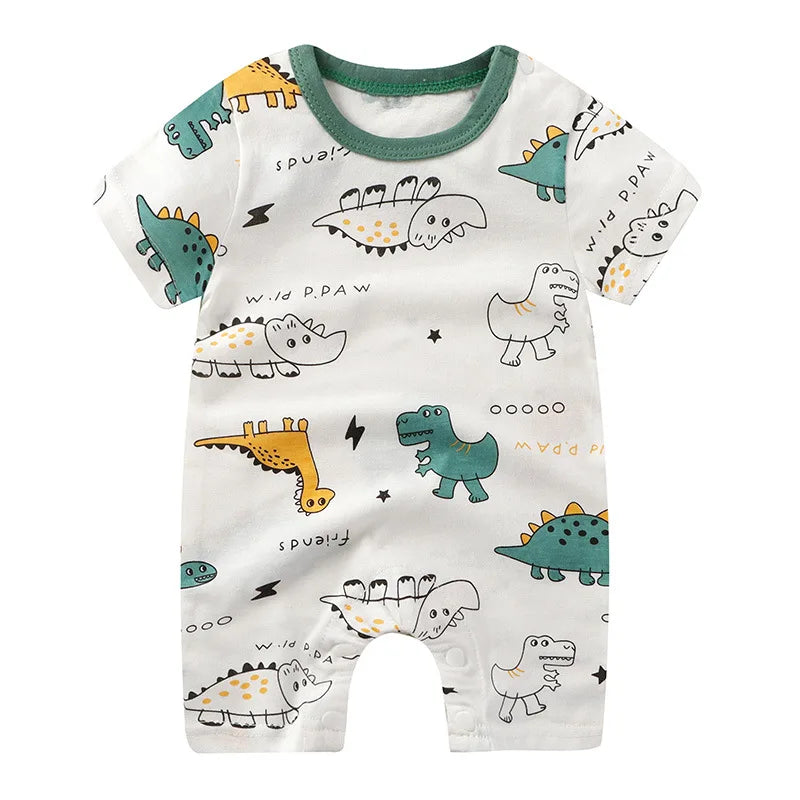 Summer Romper Baby Girls Clothes Cotton Short Sleeved Jumpsuit Newborn Baby Boy Clothes Bodysuit For Newborns