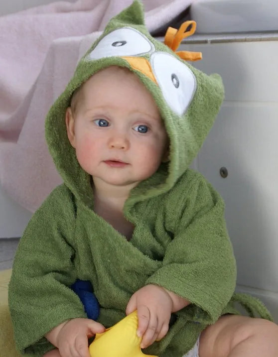 Cotton Baby Robe Bath Towel Cartoon Hoodies Infant Girls Boys Sleepwear Bath Blanket Kids Soft Bathrobe Pajamas Kids Clothing