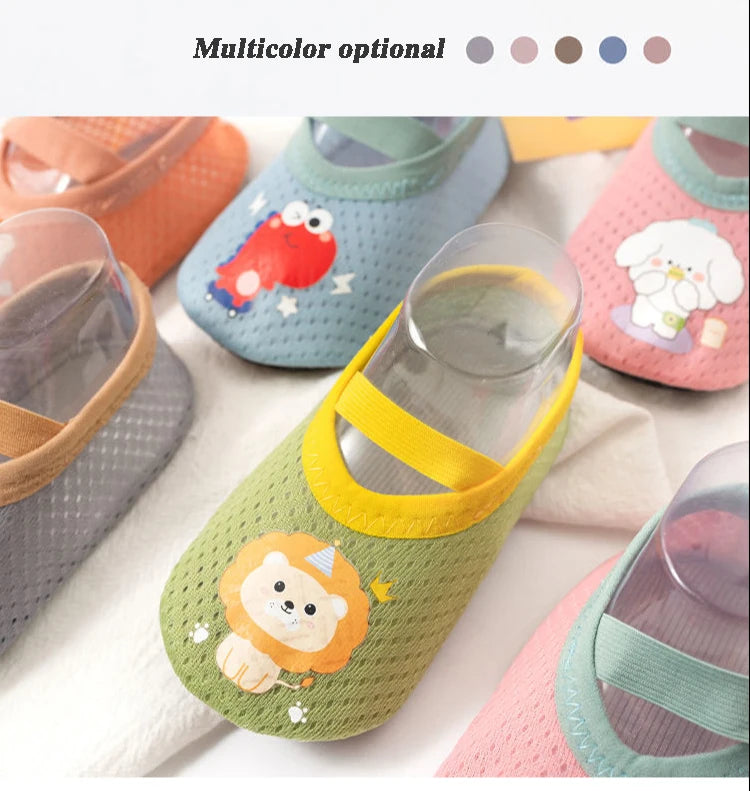 Baby Kleinkinderschuhe Lauflernschuhe rutschfeste Verdickung Schuhe Socken Bodenschuhe Fußsocken Tierstil für Babys Hausschuhe