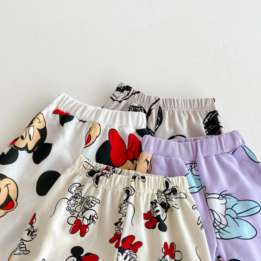 Minnie de Dibujos Animados Bebé Niña Lindo Traje de Manga Larga Holgado de Moda Chándales de Niños Ropa para Niños Pequeños Sudadera + Pantalones 2 piezas/conjunto