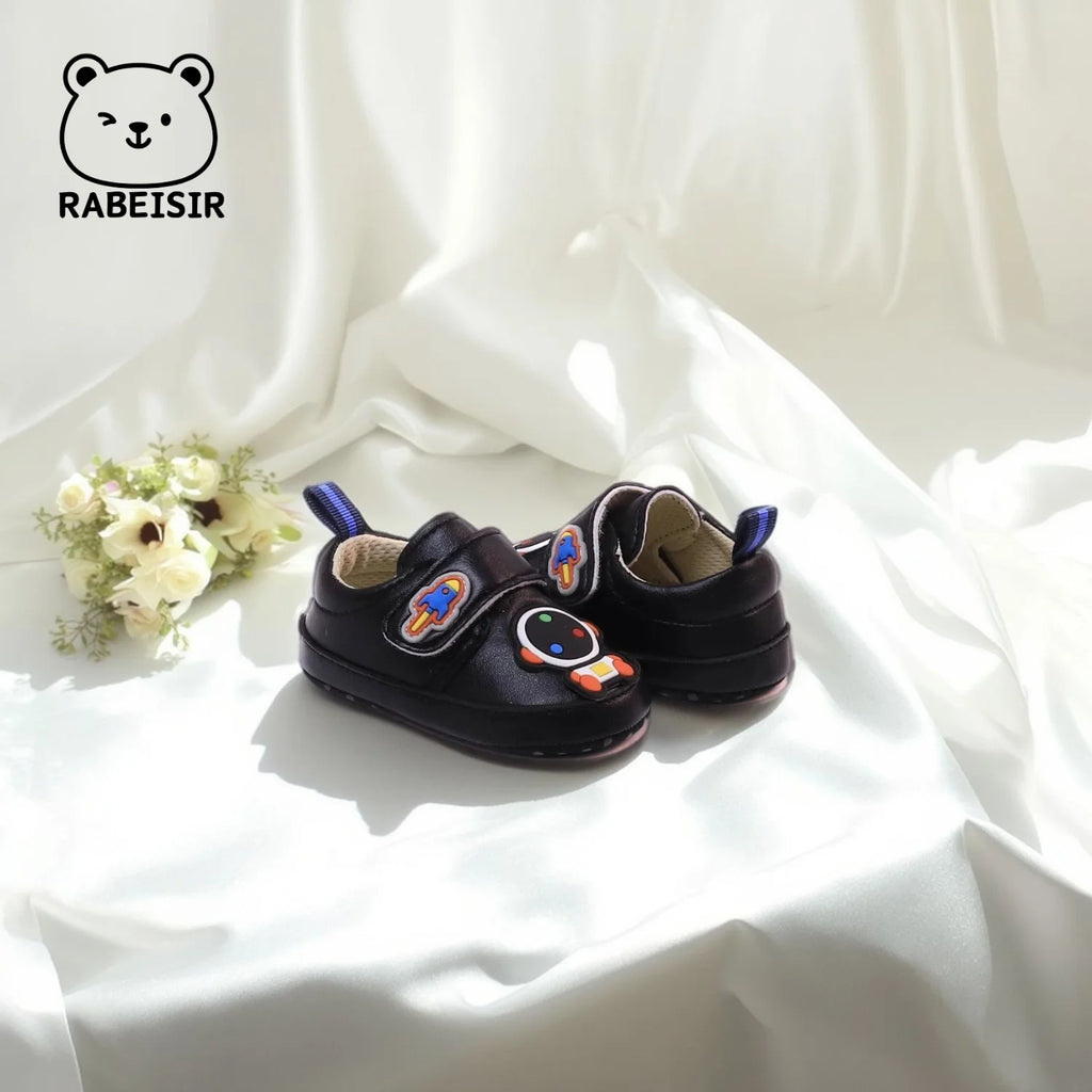 Baby Jungen Sneakers 0-1 Jahre Baby Kleinkind Schuhe Weiche Sohle Atmungsaktiv Rutschfest Cartoon-Muster