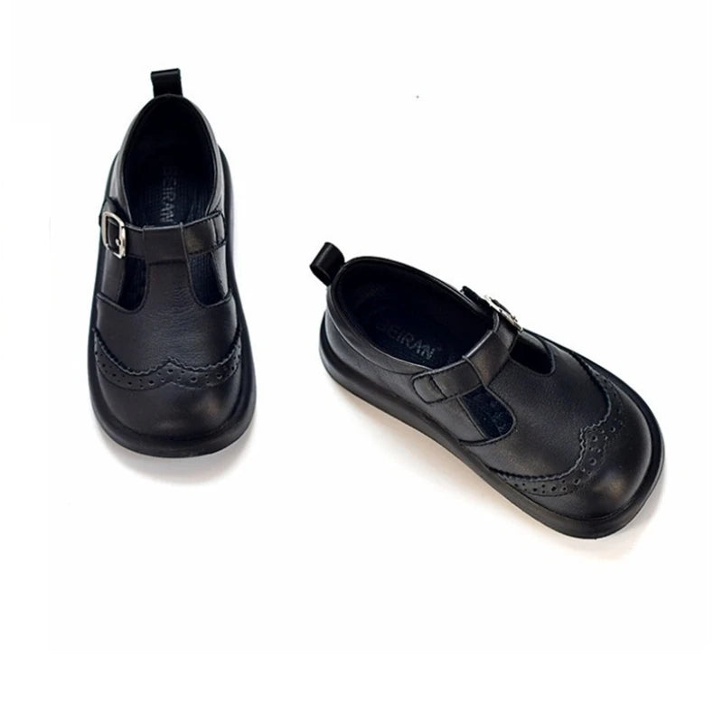 Genuine Leather Boys Leather Shoes Autumn Spring Cow Leather Children's School Shoes Party Baby Girls' Casual Shoes