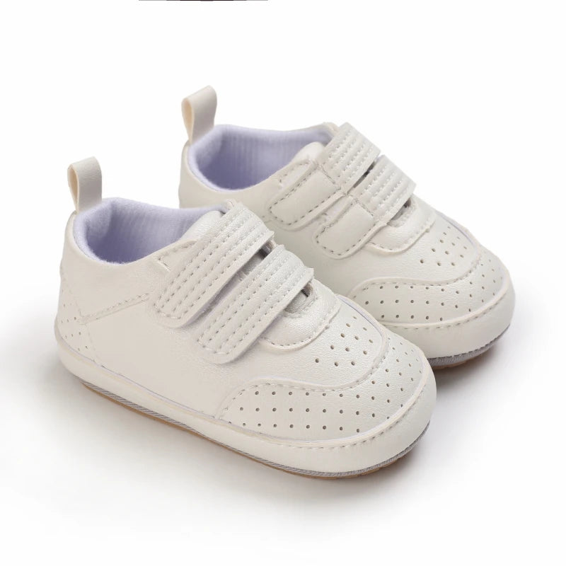New Baby Shoes Retro Leather Boy Girl Shoes Multicolor Toddler Rubber Sole Anti-slip First Walkers Infant Newborn Moccasins