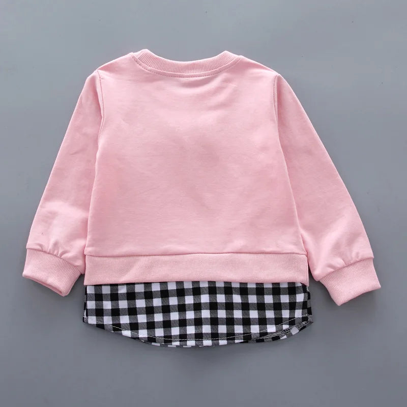 Children's Clothing Sets Bow Plaid Long Sleeve Top + Pants 2pcs Sets Toddler Girl Clothes Kids Boutique Clothes Baby Outfit Set