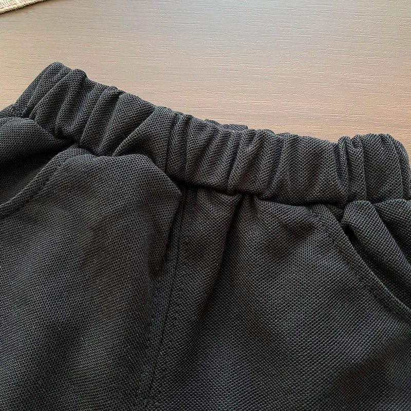 Moda de Verano para Niños Ropa Infantil de Algodón Polo T-Shirt + Pantalones Cortos 2 piezas Ropa Deportiva Casual para Niños Traje Casual 0-5 años