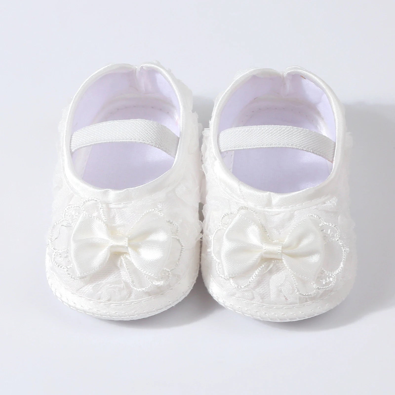 0-12months Baby Girls Shoes Soft First Walking Shoes  for infant girls Lace Bow Decorated Princess Shoes