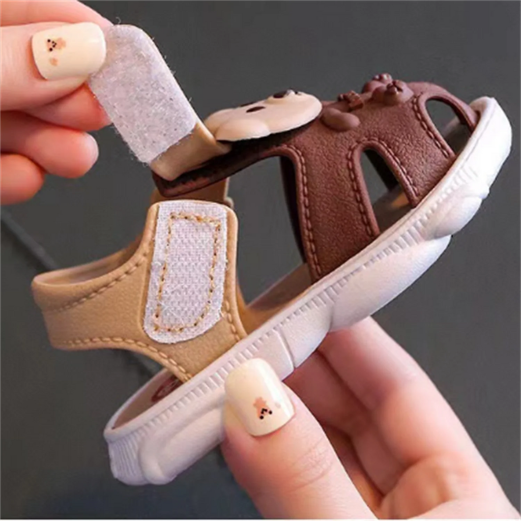 2025 Baby Sandals Summer Headed Vulnerable Shoes Breathable Sandals Baby 0-1-2-3 Years Old Non slip Soft Sole Walking Shoes