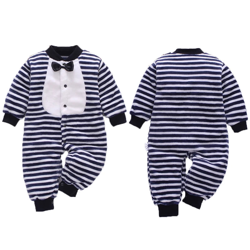Ropa de Primavera Invierno para Bebé Recién Nacido Chaqueta Infantil para Niñas Mono para Niños Pelele de Franela Suave para Bebé Ropa de Bebé 0-18 Meses