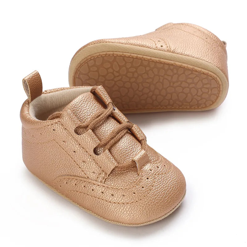Classic Newborn Baby Shoes White Casual Shoes Boys Girls Shoes Fashion Sneakers Soft Sole Non-Slip Toddler Shoes First Walkers