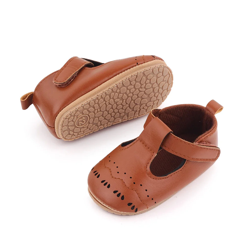 Baby PU Shoes Soft PU Leather and TPR Sole Anti-slip Design for Baby Boys and Girls Prewalking Shoes High Quality Infant Sandals