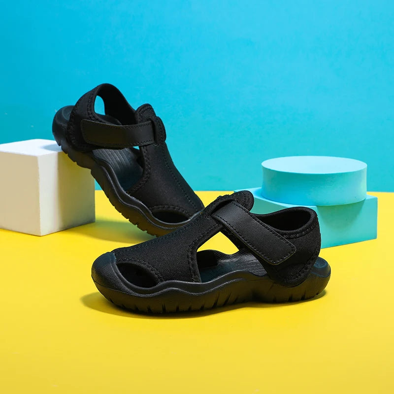 Baby Sports Sandals Brand Fashion Kids Shoes Girls Boys Breathable Anti-slip Beach Toddler Sandal Soft Sole Children Shoes